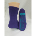 Purple Adult Mid-Calf Comfort Slipper Socks